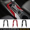 1PC Real Carbon Fiber For Toyota Corolla 2019-2023 Car Center Console Gear Shift Panel Outer Frame Sticker Interior Accessories