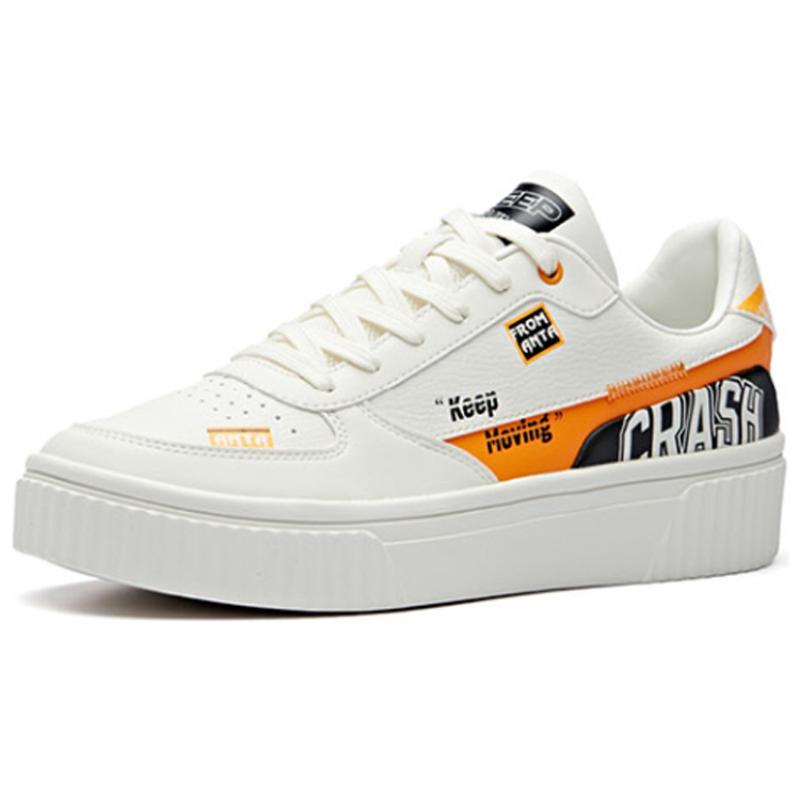 Anta Low-Top Skateboard Shoes Men's Orange White Sneakers 111938021R-3