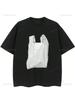 Summer Fashion Retro T-Shirt Fun Garbage Bag Cotton Printed Round Neck High Quality Casual Fitness Street T-Shirt