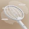 Foldable USB Charging Electric Mosquito Swatter Mosquito Killer Lamp With UV Light Handheld Insect Bug Zapper For Bedroom Summer