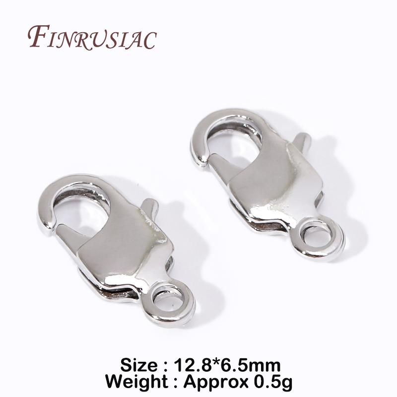 DIY Jewelry Accessories 5/10Pcs Lobster Clasps 18K Gold Plated Connecting Clasp For Necklaces Bracelets Jewelry Making Supplies