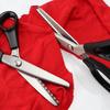 Handmade Big Wave Pattern Tailor Scissors for Non-Fraying Fabric