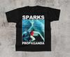 Sparks Band Propaganda Tour T Shirt Funny Black Unisex S-5XL 1P0457 Unisex T-Shirt