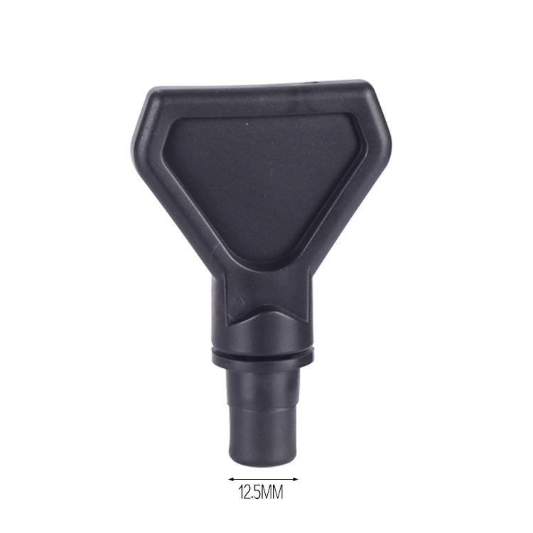 12.5mm Muscle Relaxer Fascia Gun Head: Metal & ABS PP Home Fitness Massage Stick Accessory.