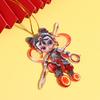 Cartoon Nezha Pendant Keychain Anime Nezha 2D Flat Acrylic Ornament Charm,Hanging Decoration For Car,Bag,Festive,Party,Gift