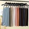 Women's Scoop Neck Sleeveless Slip Dress Loose Fit Casual Modal Solid Color Long Inner Layering Tank Dress Summer Wear