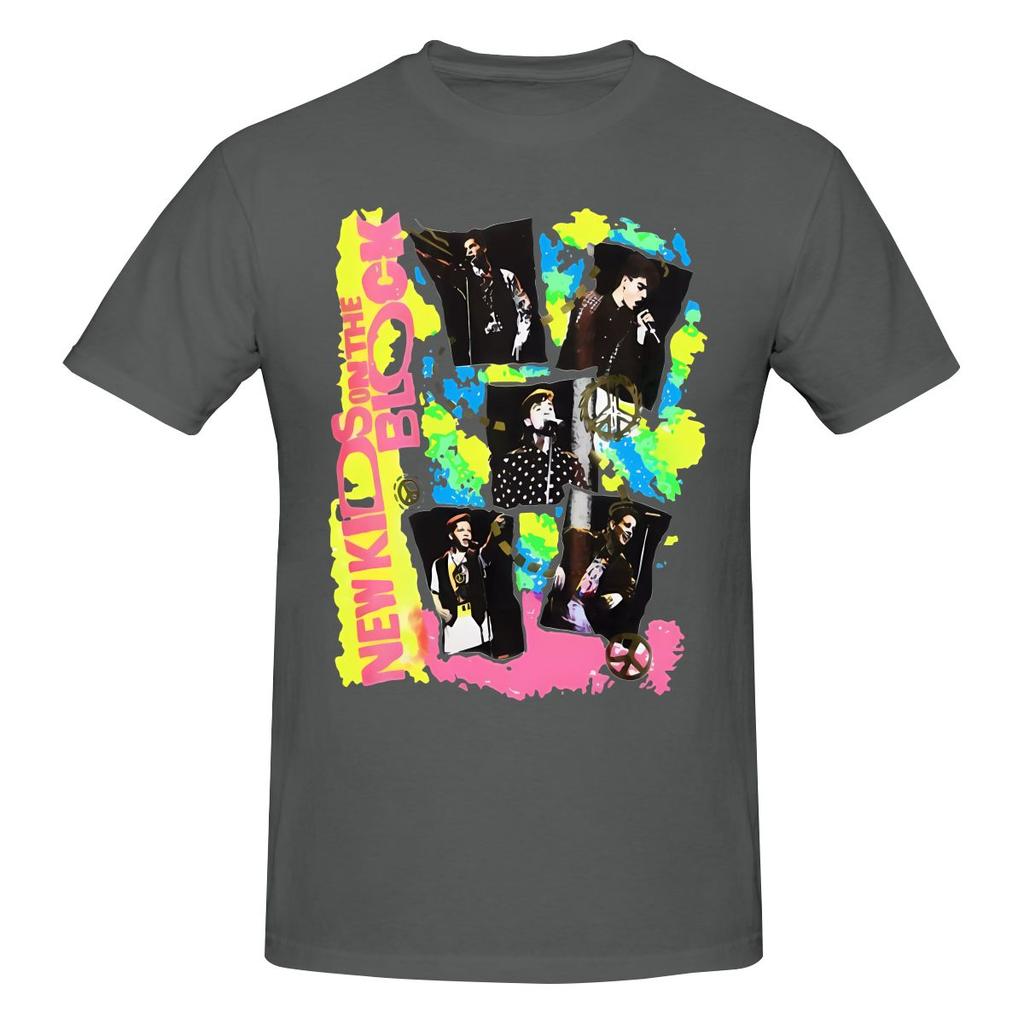 80s Nkotb On The Block Happy Campus Style Tshirt Korean Style Sweet Cool Rich Color Cotton Tee