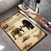 Extinct giant jaguar information carpet Yoga living room room decor children's crawling mat doormat area rug games mat