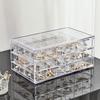 Jewelry Storage Box Transparent Multi-layer Large Capacity Ring Earrings Necklace Bracelet Home Internet Celebrity Drawer