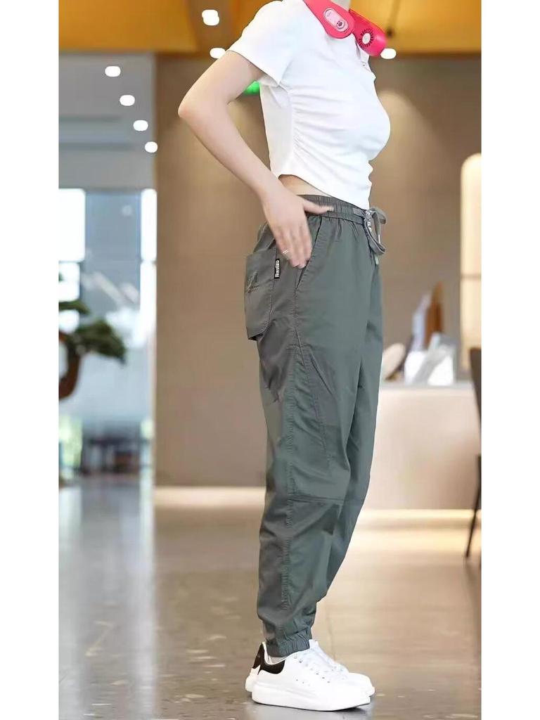 2024 Men's Quick-Drying Summer Workwear Pants - Lightweight, Casual, and Sporty with Cuffed Design