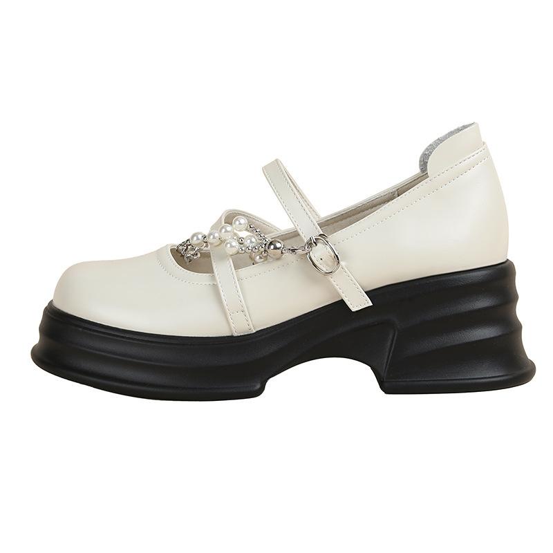 Yuexinwang Genuine Leather Flat for Huizhou Women's Shoes Grape Mother Same Small Leather Shoes Autumn and Winter New Versatile Platform Loafers