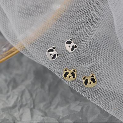 Mini Panda Bären Ohrstecker: Niedliches & Kreatives Design für Mädchen, Ideal für japanische & koreanische Schülerinnen