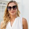 New Large Frame Sunglasses Ladies Trend Personality Cat Eye Sunglasses UV400 Sun Protection Eyewear