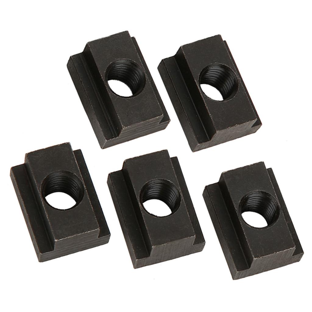 5 Pcs Black Oxide Finish T Slot Nuts M12 Threads Fit Into T Slots In Machine Tool Tables