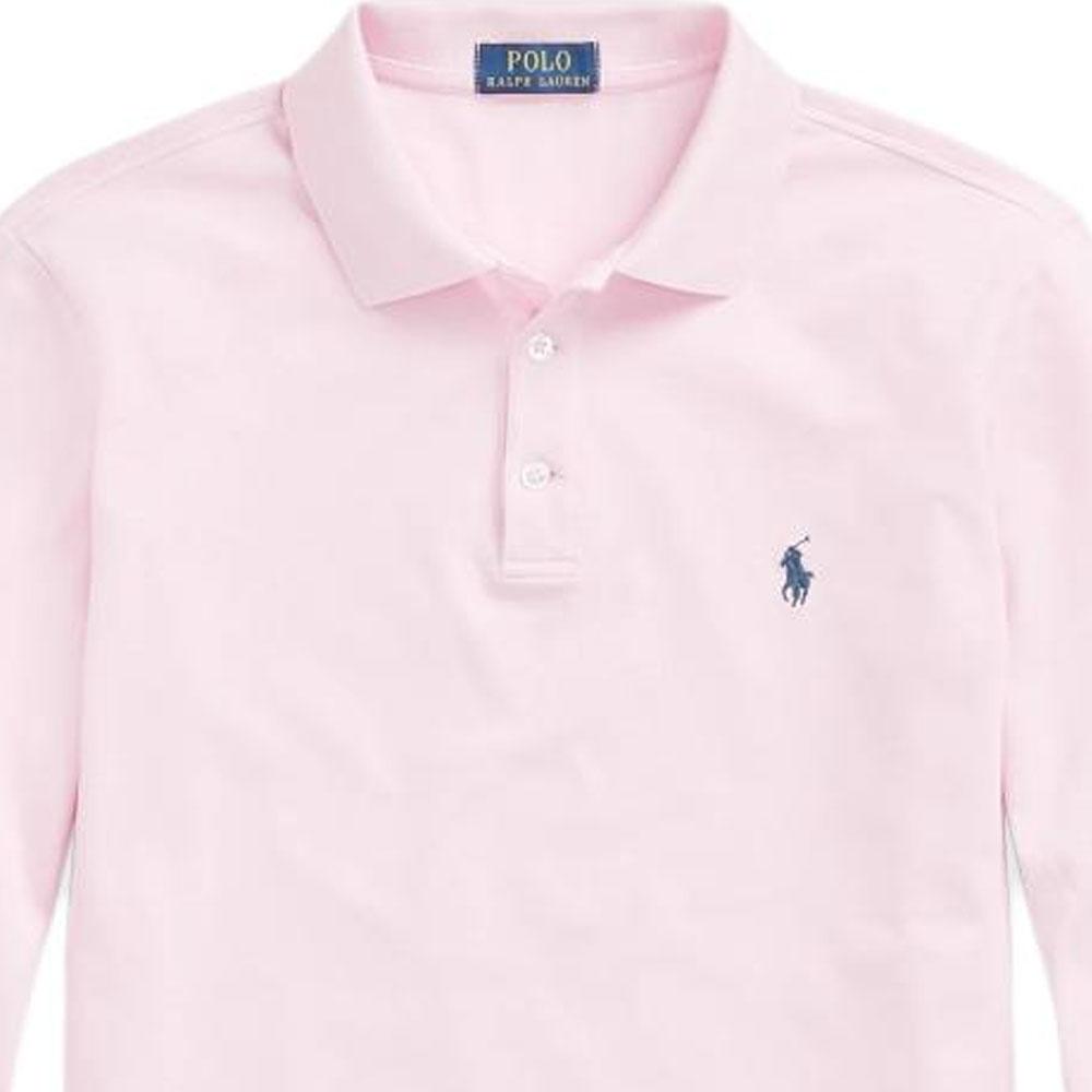 Polo Ralph Lauren SS24 Pony Logo Embroidered Polo Shirt Men Polo Shirts Pink MNPOKNI16821458-680
