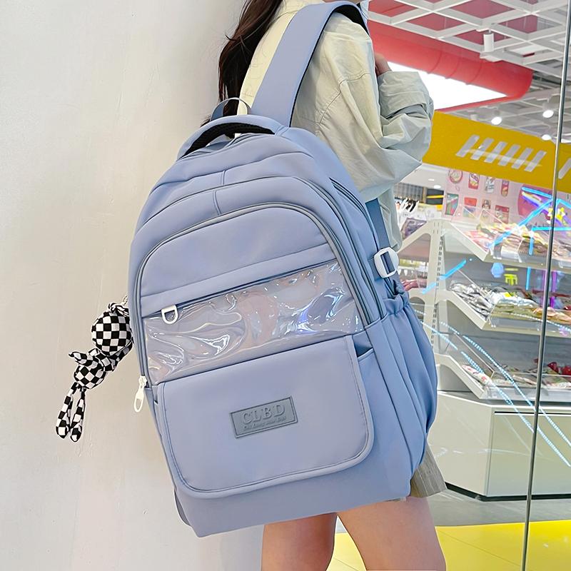Student Backpack Junior Senior High School School Bag Large Capacity Couple Computer Backpack