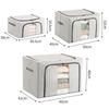 Baona Oxford Cloth Large Capacity Folding Storage Box for Clothes and Quilts