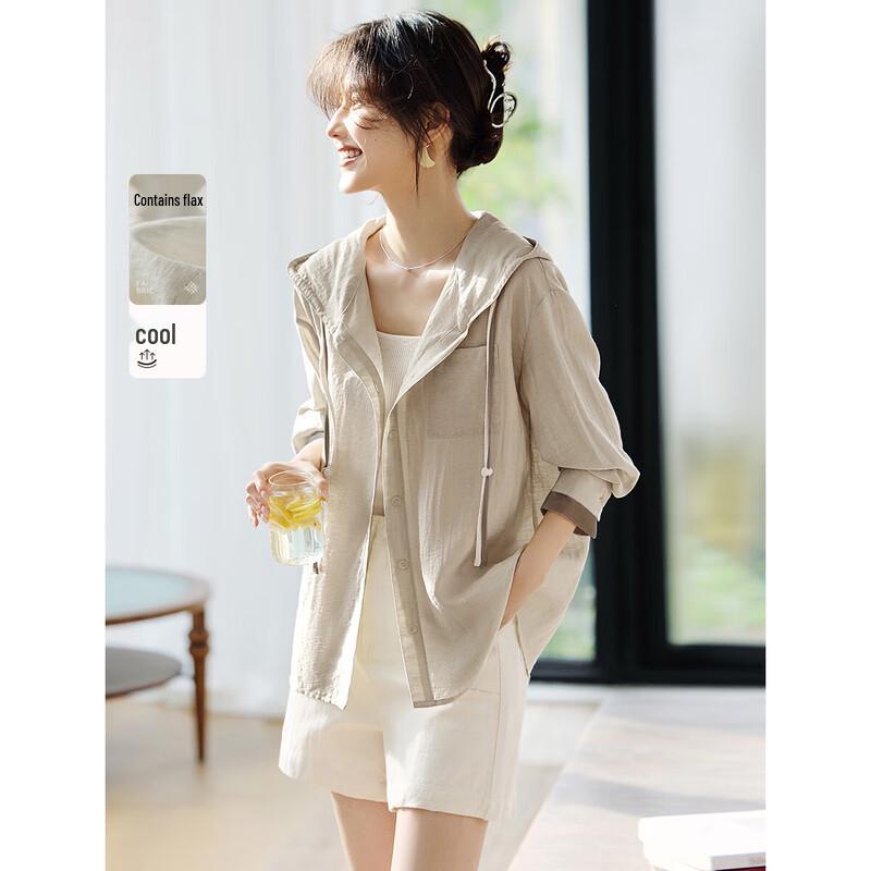 

XWI Women s Lightweight Spliced Hooded Jacket Top L