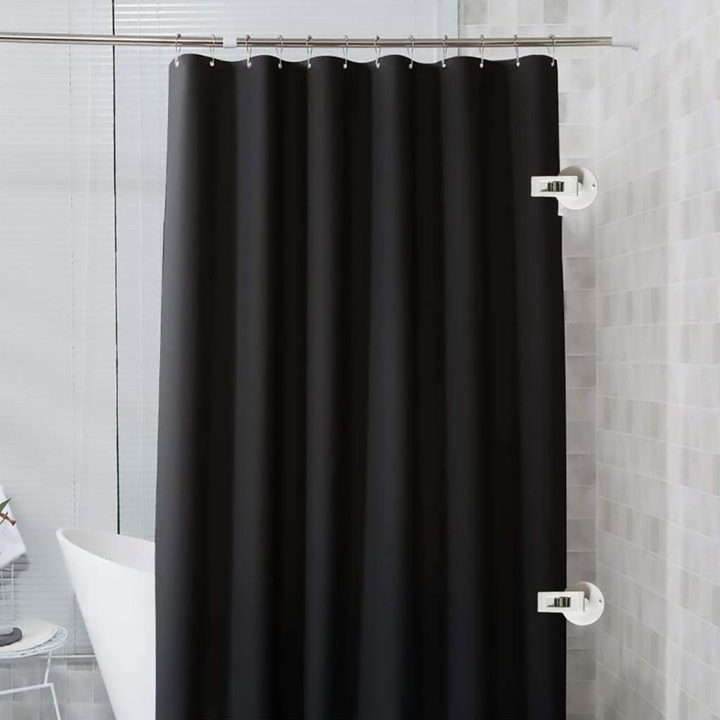 4/8Pcs Shower Curtain Clips with Suction Cup to Prevent Water Splashing Out Windproof Splash Guard Clip for Bathroom