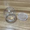 10Pcs 140ml Round Plastic Can Bulb Type Transparent Can Crystal Mud Plastic Can Plastic Bottle