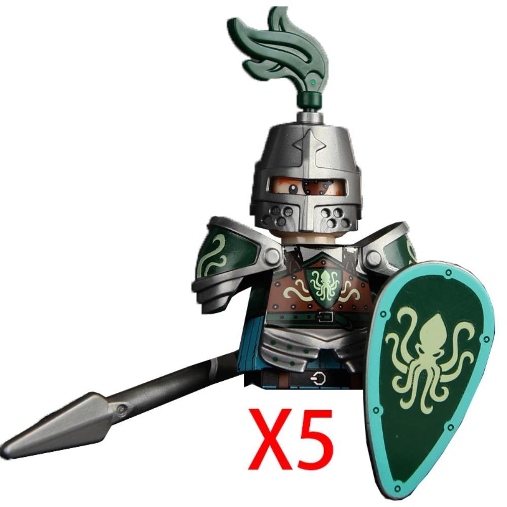Figuras de Soldados de Castelo Militar Medieval Blocos de Construção Roma Cavaleiro Leão Arma Guerreiro Espada Infantaria Capacete Modelo Tijolos Brinquedos