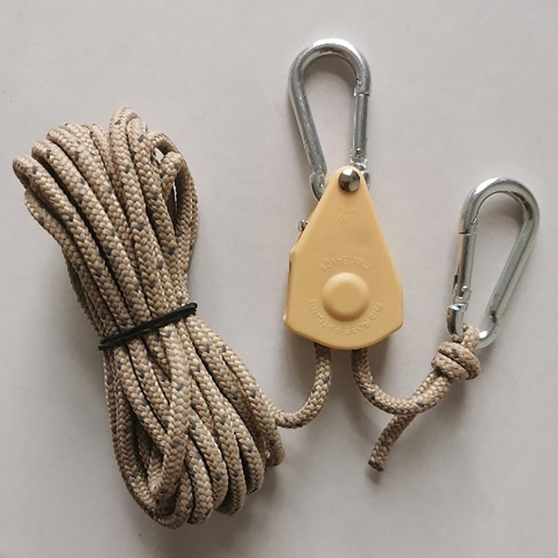 

Открытый кемпинг веревка палатка веревка шкив регулятор регулируемый подъемный трос хаки