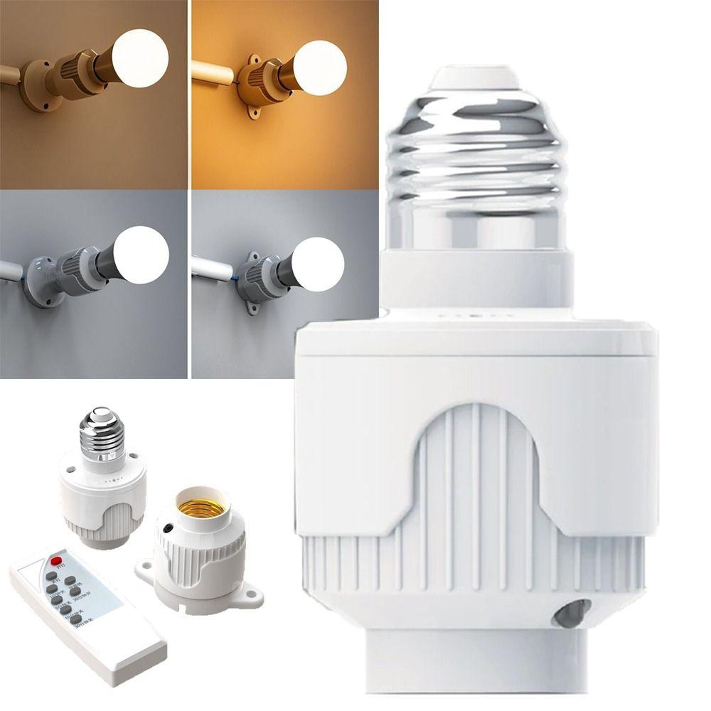 Infrared Remote Control Lamp Holder Timer Smart LED Lampholder  For Home Lighting Accessories