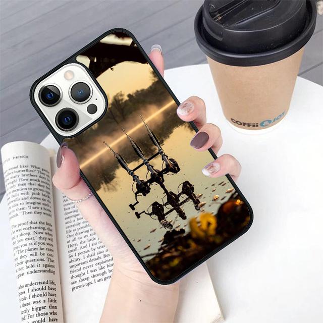 Carp Fish Fishing rod phone Case Cover For iPhone 17 Air 16 15 14 Plus For apple 16 11 12 13 Pro Max coque