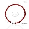 2024 High-End Natural Red Agate Clavicle Choker Necklace for Women: New Chinese National Style Accessory