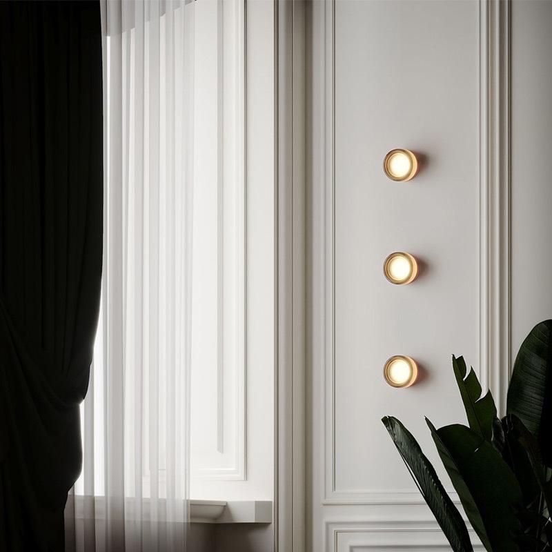 Modern Minimalist LED Crystal Wall Light for Bedroom & Hallway