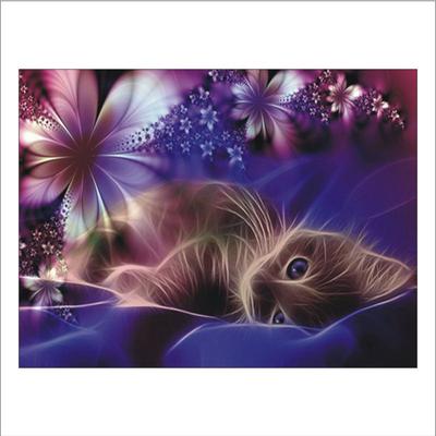 Full 5D Diy Diamond Painting Luminous Black Cat Princess Embroidery Full Lay Cross Stitch Home Decor Handmade Gift