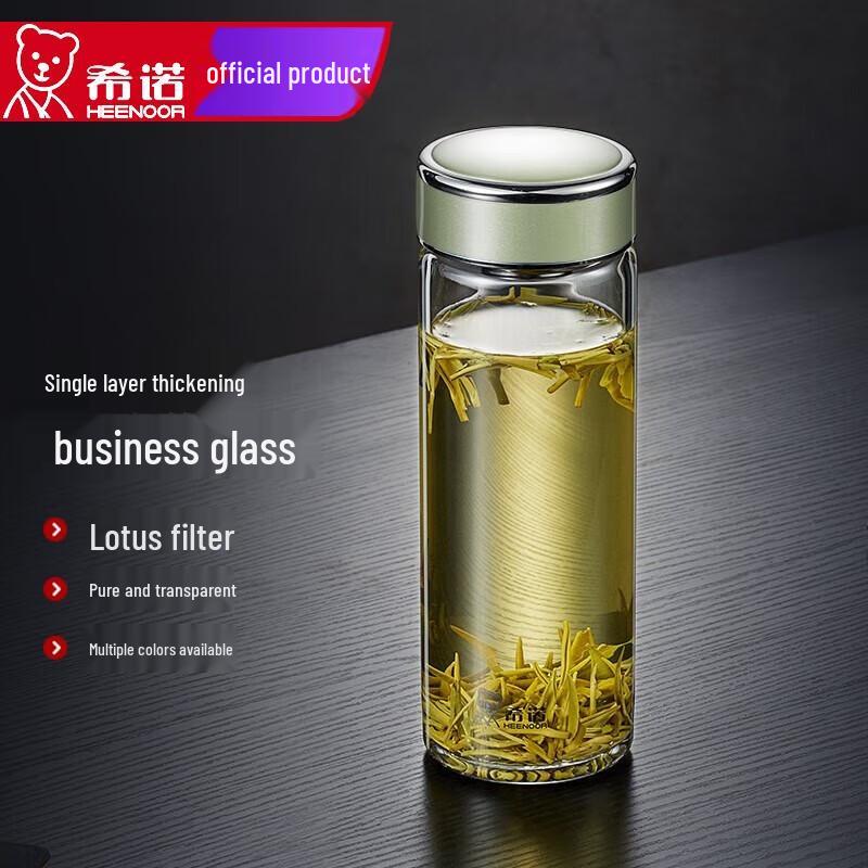 Xinuo Single-Layer Glass Water Bottle with Tea Infuser