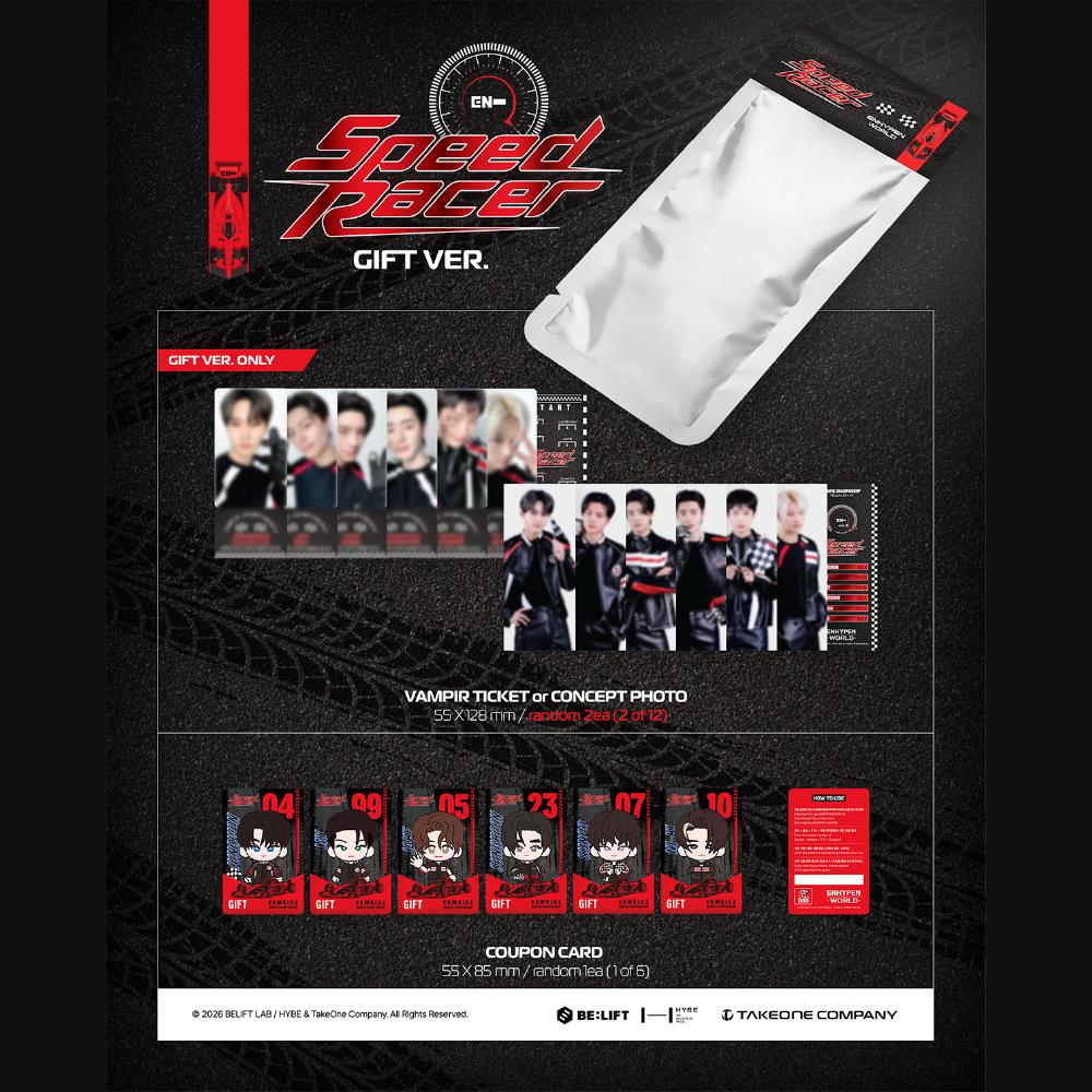 Pre-order ENHYPEN World Coupon Card Collection SPEED RACER Gift ver.