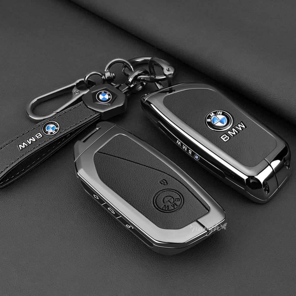 For BMW 5 6 7 Series G30 G32 G60 G11 G70 G05 G18 G65 G07 G67 X5 X7 Keychain Fob Holder New Leather Car Remote Key Case Cover gzbf35