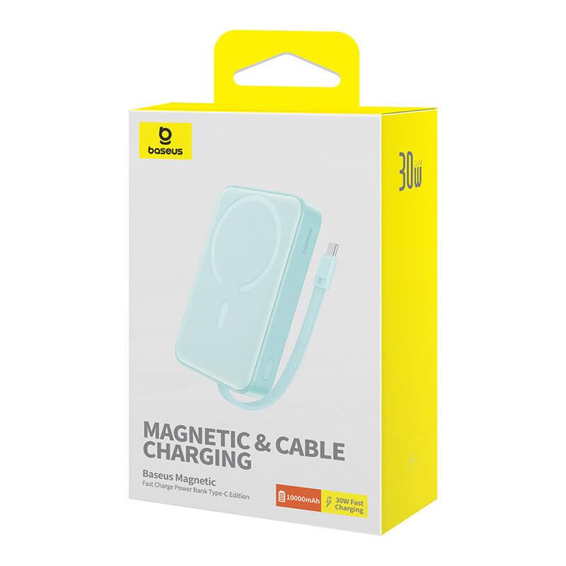 Powerbank Magnetyczny Baseus Magnetic Mini 10000Mah, Usb-C 30W Magsafe (Niebieski)