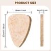 10x Ukulele Picks for Guitar Bass Professional Portable Plectrums 1-1/5 x 1 inch 5 Colors Daily Use