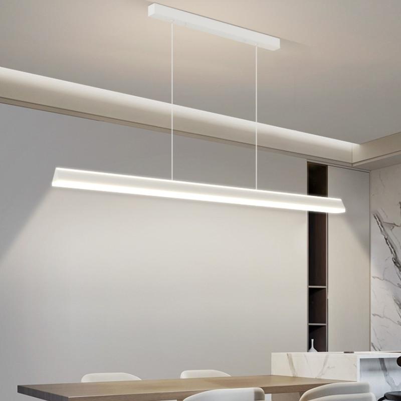 120CM Household Minimalist LED Chandelier 3 Lighting Modes Electric Ceiling Lamp Remote Control Dining Room Pendant Light