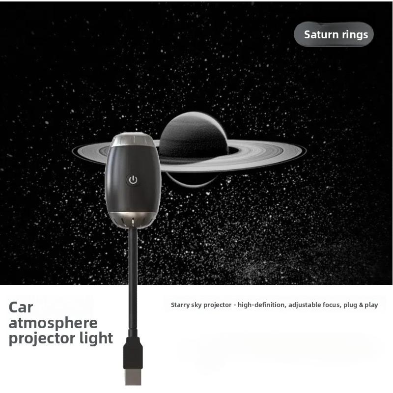Car USB Starry Sky Projector Light 300 LED Romantic Night Light Interior Atmosphere Lamp For Car Ceiling Ambient Lighting 5V1A-Third gear