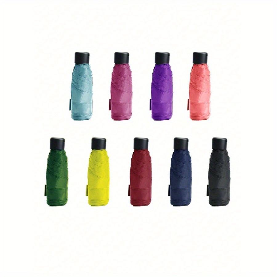 1pc Mini Pocket Umbrella for Sun Protection and Rain Blocking, Uv Resistant, Foldable and Portable for School, Office, Household, Travel