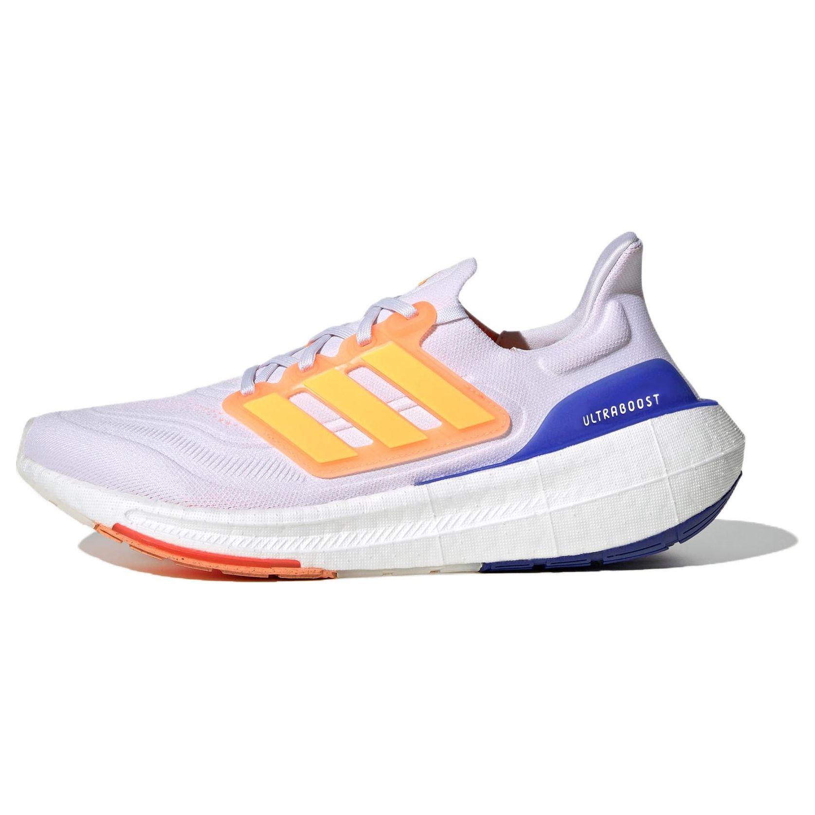 Adidas UltraBoost Light Solar Gold Blue Мужские кроссовки White Cloud-White Lucid-Blue HQ6352 40⅔