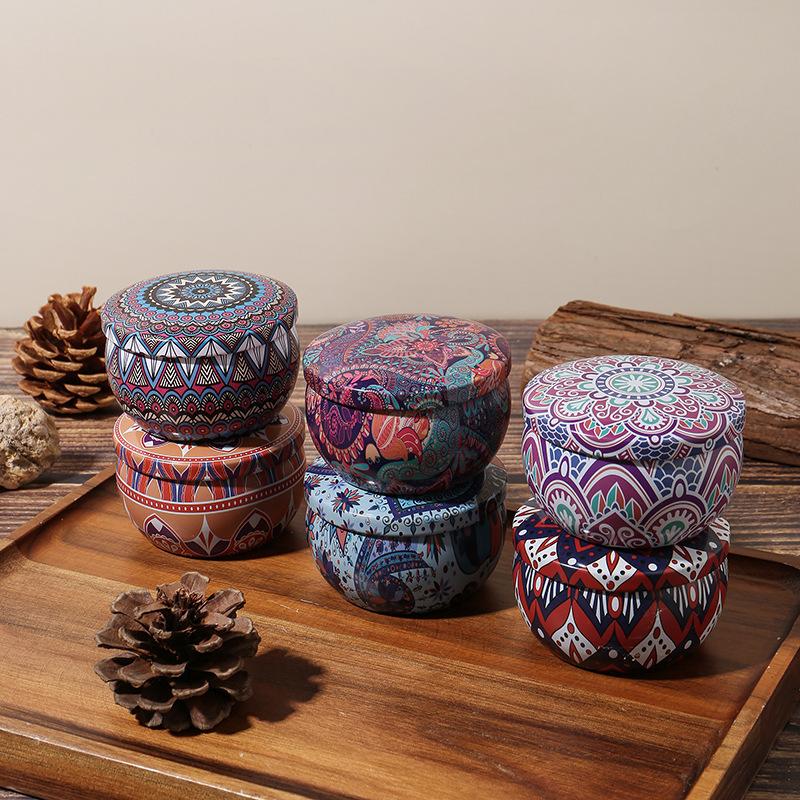 Vintage Can Candles Soy Wax Jars Scented Candle Romantic Flower Fragrance Aromatic Candle Home Decoration Wedding Birthday Gifts