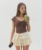 Seoulli Daydream Fitted Top [Brown Sugar]