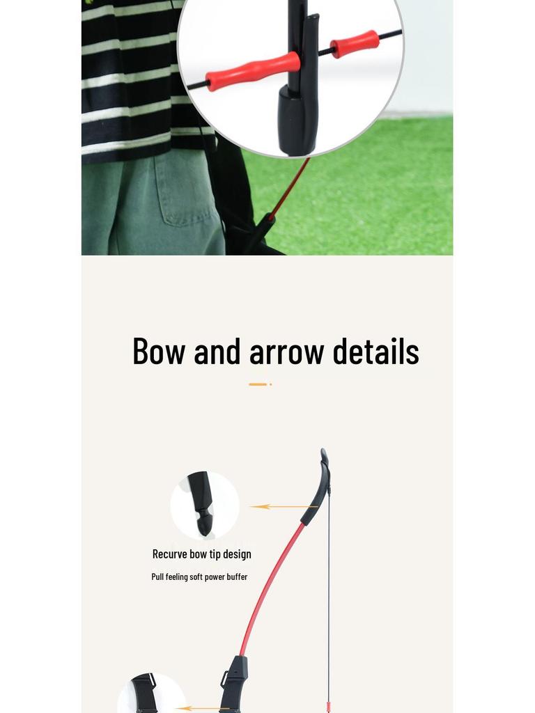 Kids' Recurve Bow Set with Suction Cup Arrows for Parent-Child Outdoor Fun