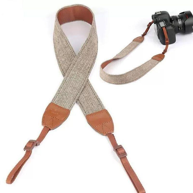 Retro Decompression Cotton Shoulder Strap for DSLR and Mirrorless Cameras
