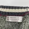 Brunello Cucinelli Green Cotton X Cashmere X Silk X Nylon Button Knit Cardigan Tops 44 Green grayUsed