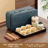 Travel tea set Outdoor portable camping tea drinking equipment Ceramic express cup Office kung fu teapot