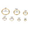 20/50pcs/lot 14K 18K Gold Plated Split Rings Connecting Ring Brass Close Jump Rings Accessories For Jewelry DIY Jewelry Material