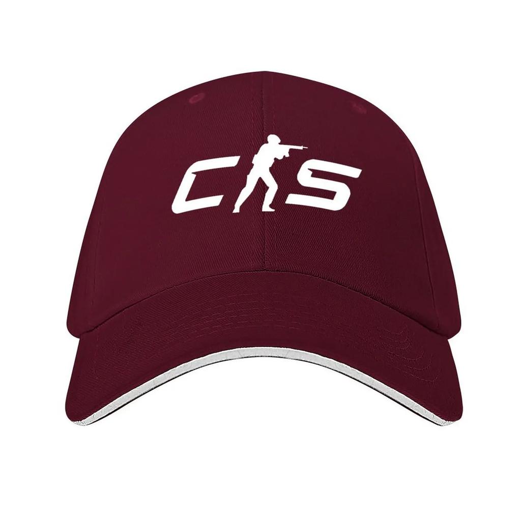 CounterStrike Logo (Weiß) (Hohe Auflösung) CS Baseballmütze Wintermütze Golfmütze Hip Hop Unisex Mützen Damen