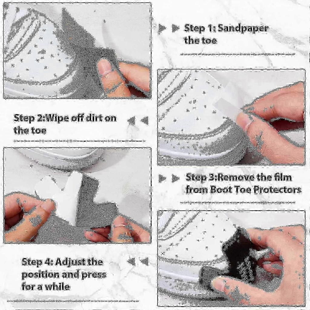 6 Pack Boot Toe Guards Work Shoe Toe Protector Simple Application Boot Guard Toe Protector Toe Covers