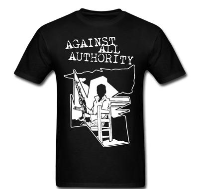T-shirt Hardcore Anarcho Punk Rock Ska Contre toute autorité AAA